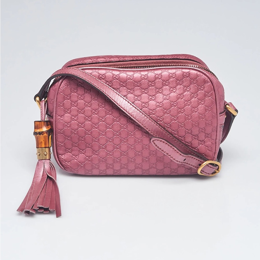 Gucci Pink Sunshine Microguccissima Disco Crossbody Bag